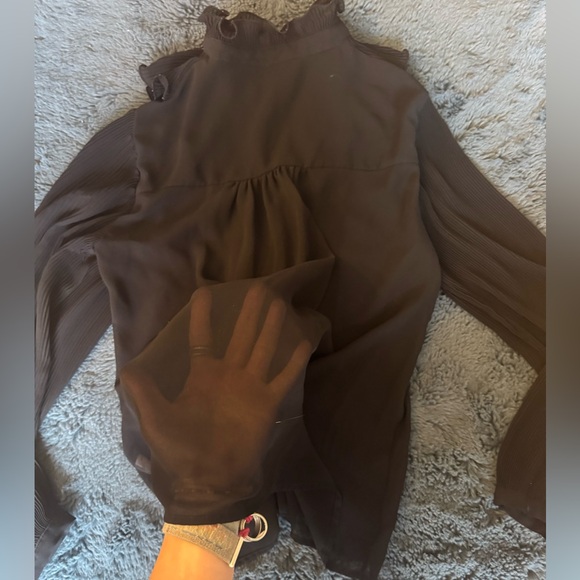 ZARA RUFFLE SHIRT - Picture 5 of 6